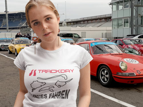 T-Shirt Trackday freies fahren Rennstrecken wie Nürburgring, Hockenheimring, Salzburgring